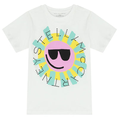 Stella McCartney Kids - Girls White Sun T-Shirt