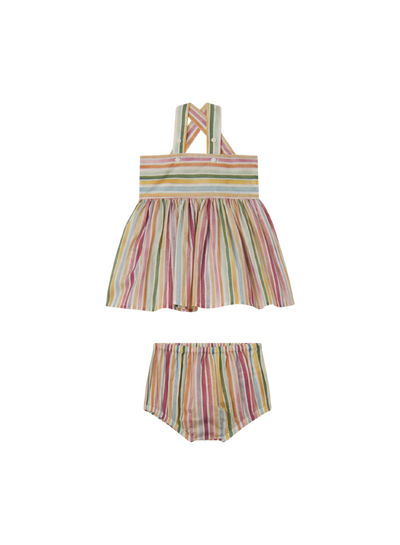 Stella McCartney Kids - Baby Girls Multi/Print Pastel Stripes Dress