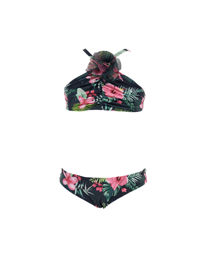 MONNALISA- Jungle print stretch bikini