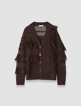 Joseph - Musa Cotton Raffia Fringe Cardigan