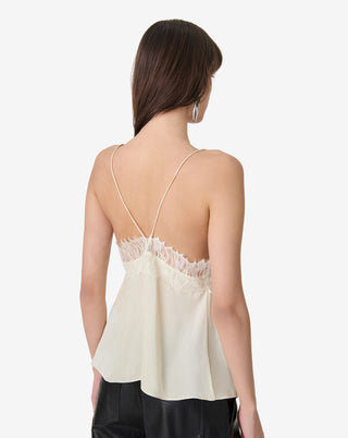 Iro - Newin Silk Camisole in Vanilla Butter