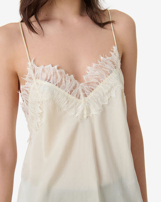 Iro - Newin Silk Camisole in Vanilla Butter