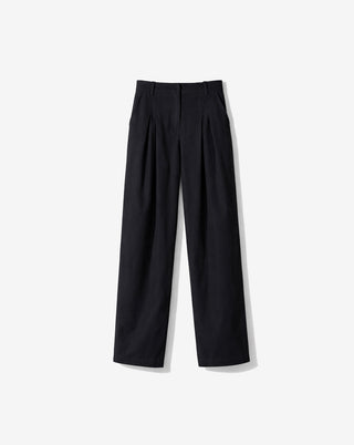Iro - Flowy Denim pantsin Black