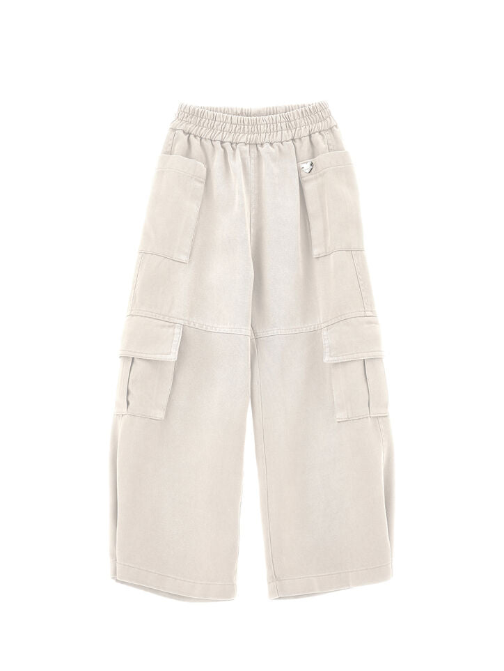 Monnalisa Fluid gabardine trousers