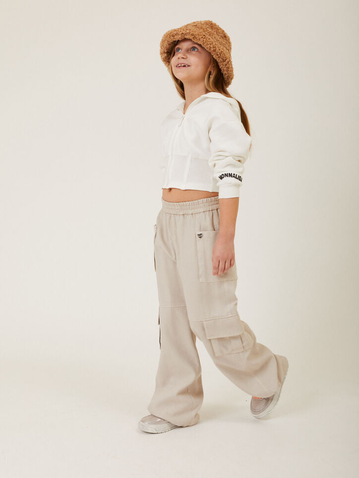 Monnalisa Fluid gabardine trousers