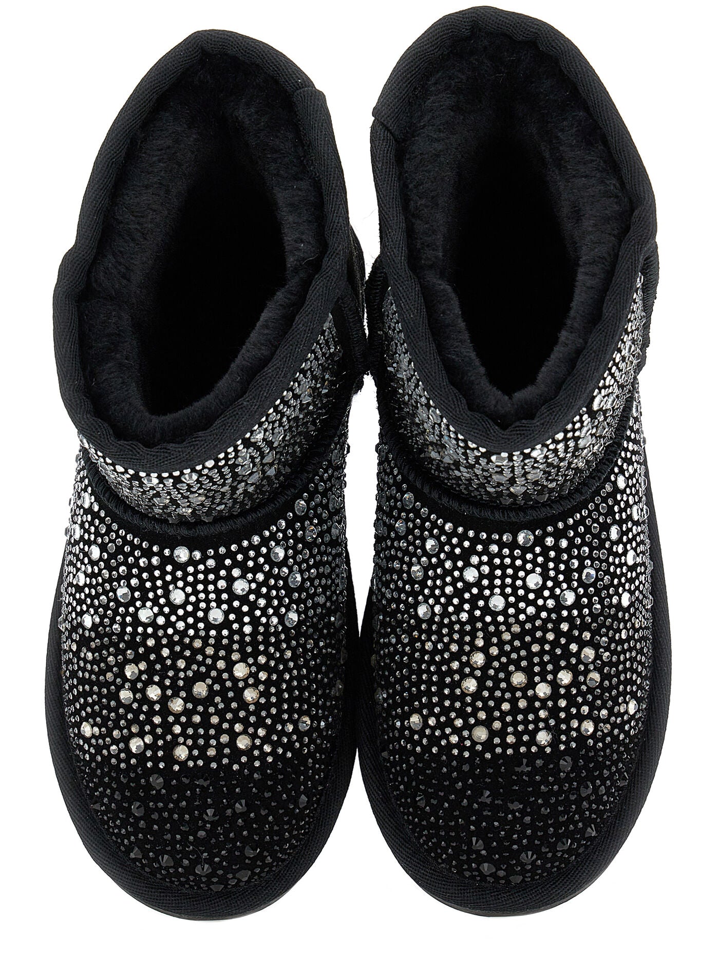 Monnalisa Crust leather boot with rhinestones