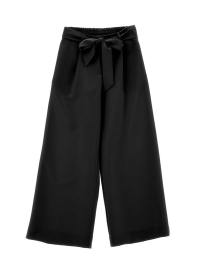 Monnalisa lightweight trousers with jewel button