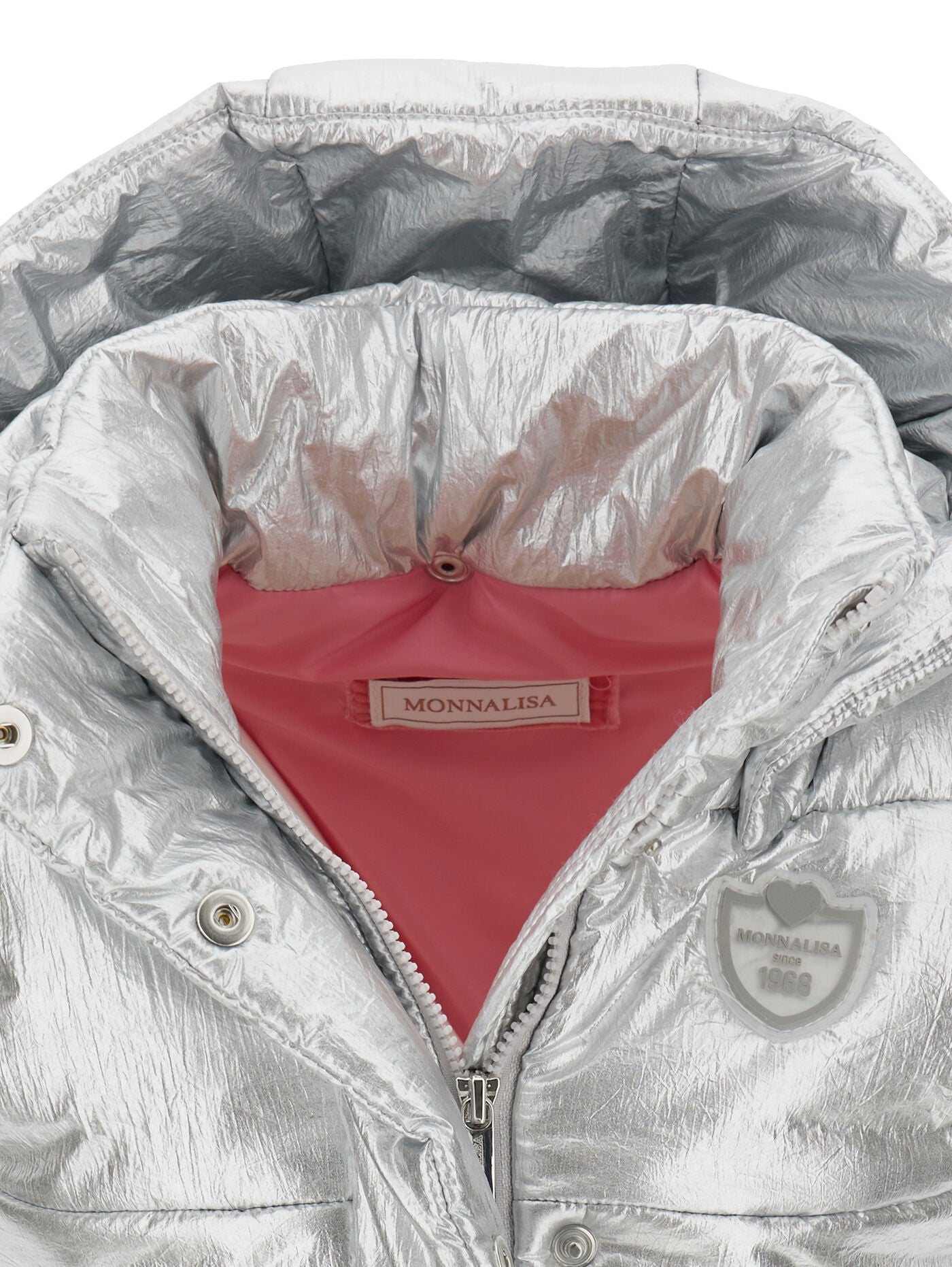 Monnalisa laminated padded gilet