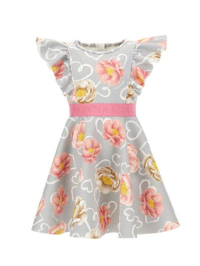 Monnalisa floral neoprene dress