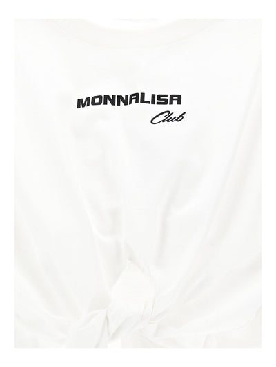 Monnalisa jersey T-shirt with knot