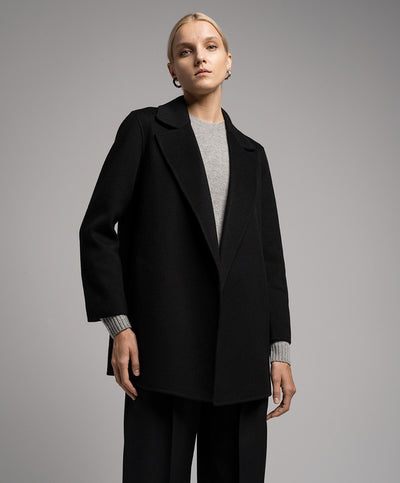 Theory black wool and cashmere jacket