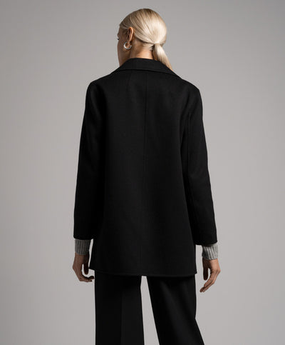 Theory black wool and cashmere jacket