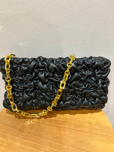Fani Xenophontos Elasticated small bag with chain