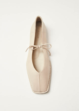 Alohas - Sway Cream Leather Ballet Flats