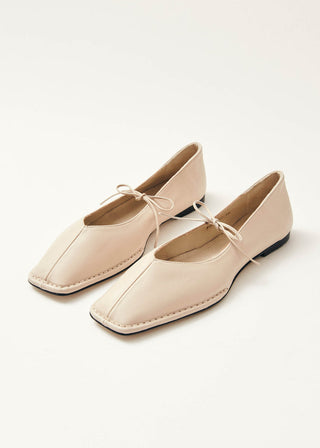 Alohas - Sway Cream Leather Ballet Flats