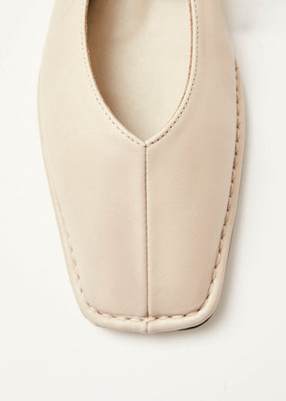 Alohas - Sway Cream Leather Ballet Flats