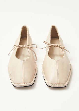 Alohas - Sway Cream Leather Ballet Flats