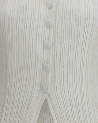 Gongdid Design - Light Denim Vest in White