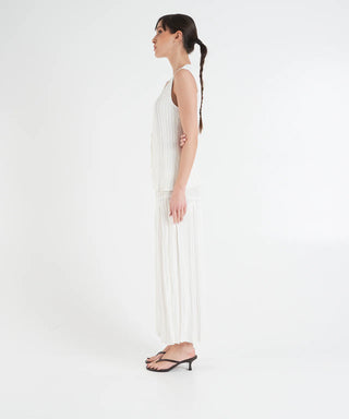Gongdid Design - Light Denim Vest in White