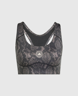 Adidas by Stella McCartney - TruePurpose Power Impact Snake Print Training Bra