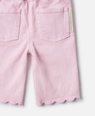 Stella McCartney Kids - Scallop Trim Denim Jeans