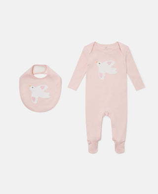 Stella McCartney Kids - Dove Printed Bib and Romper Set