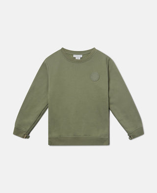 Stella McCartney Kids - Logo Medallion Crewneck Sweatshirt