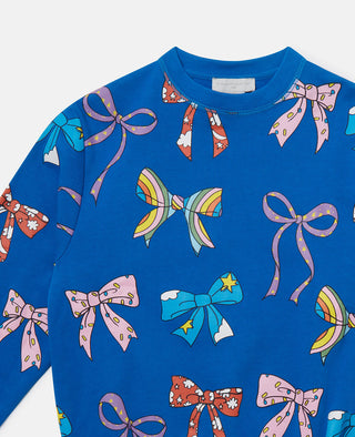 Stella McCartney Kids - Girls Blue Bow Dress