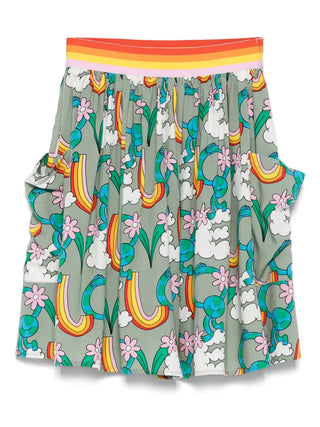 Stella McCartney Kids - Rainbow Printed Skirt With Elastic Waist Band