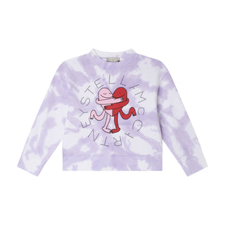 Stella McCartney Kids - Earth Friends Graphic Tie-Dye Crewneck Sweatshirt