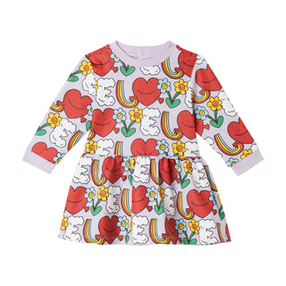Stella McCartney Kids - Earth Friends Print Long-Sleeve Dress