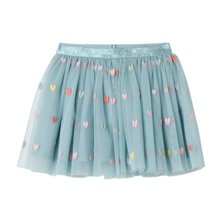 Stella McCartney Kids - Heart Embroidered Tulle Layered Skirt