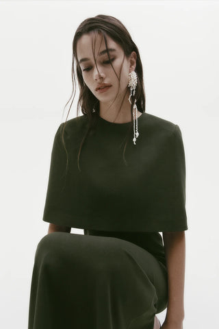 REBE - Column Cape Dress