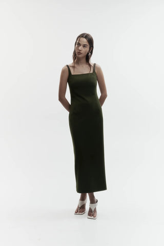 REBE - Column Cape Dress
