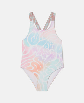 Stella McCartney Kids - Tie-Dye Graphic Swimsuit
