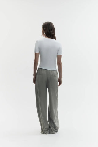 REBE - Ribbed T-Shirt White