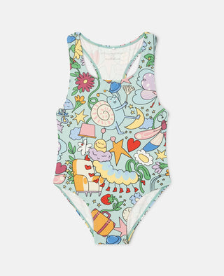 Stella McCartney Kids - Bug Hotel Print Swimsuit
