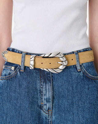 Iro Paris - Embella Suede Belt in Camel