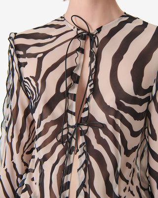 Iro Paris - Trecy Zebra Print Top