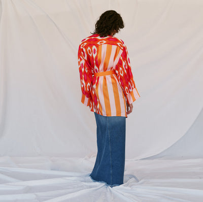 PARISIENNE et alors Colisee printed kimono