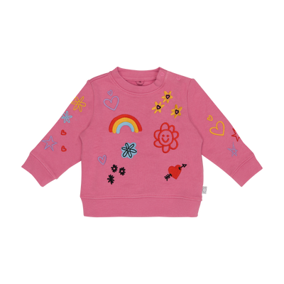 Stella McCartney Kids - Pink crewneck sweatshirt