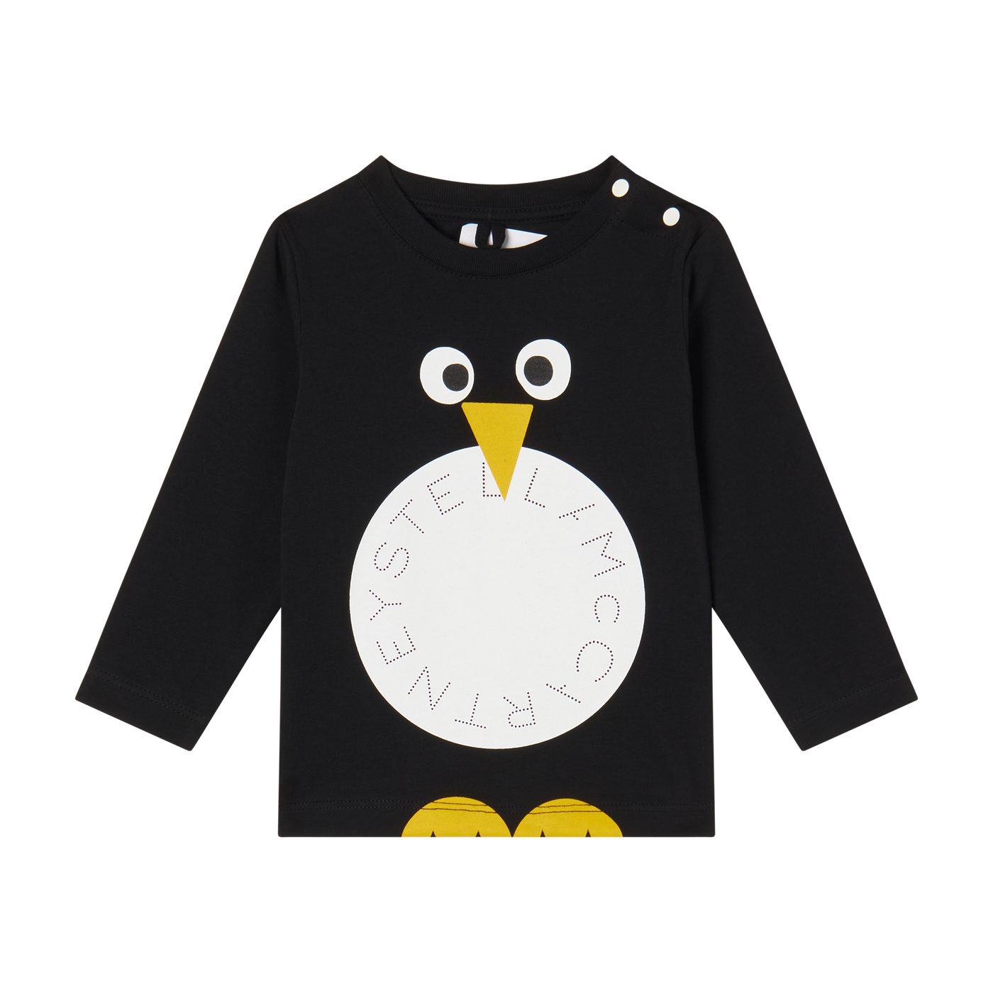 Stella McCartney Kids - Black Logo Long Sleeve Top