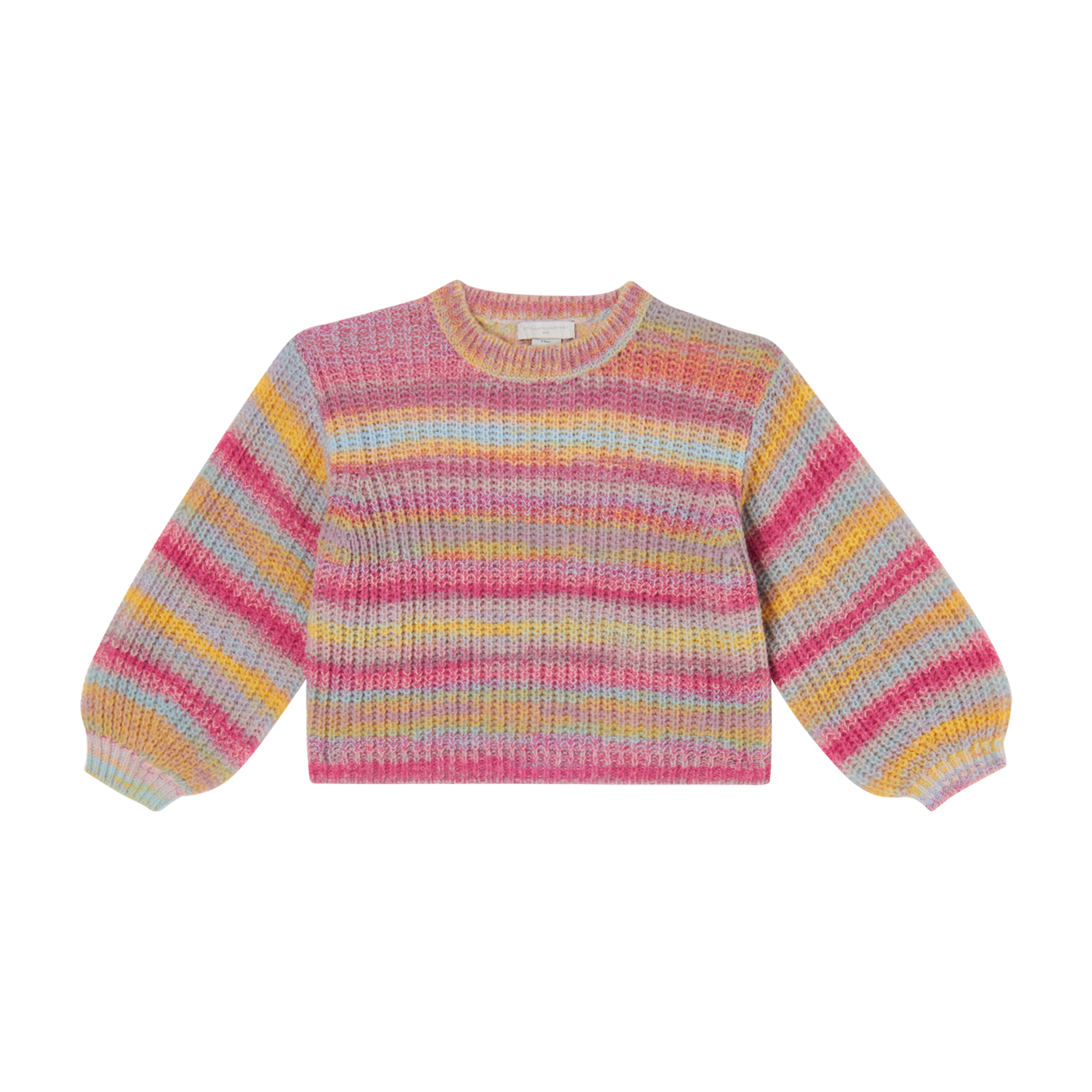 Stella McCartney Kids - Space Dye Multicolored Striped Sweatero