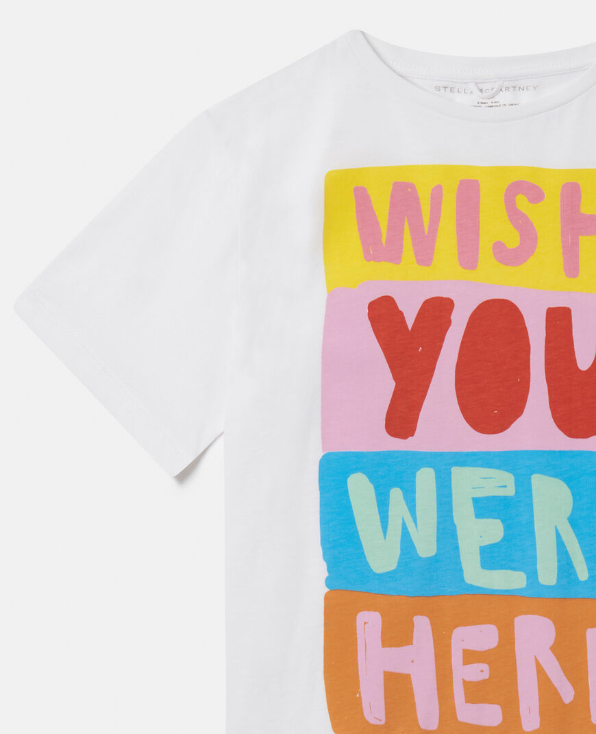 Stella McCartney Kids - Wish You Were Here Slogan T-Shirt