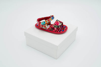 Dolce & Gabbana – Sandals Red with Roses