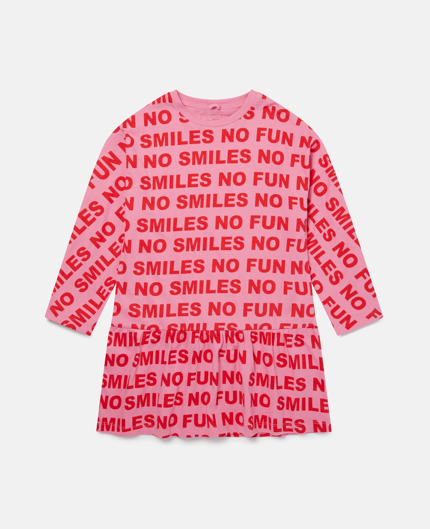 Stella McCartney Kids - No Smiles No Fun Print Cotton Dress