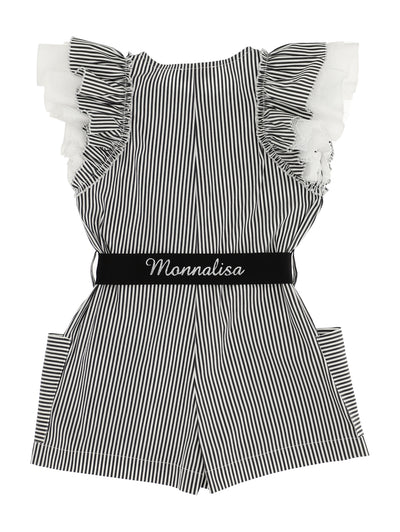 Monnalisa - Jumpsuit with striped shorts