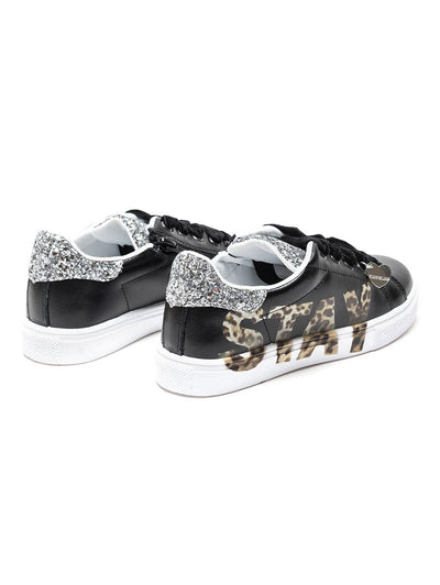 Monnalisa - Stay wild glittery sneakers