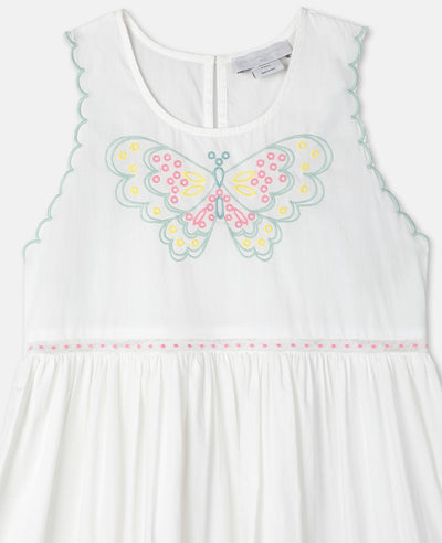 Stella McCartney Kids - Embroidered Butterfly Cotton Dress