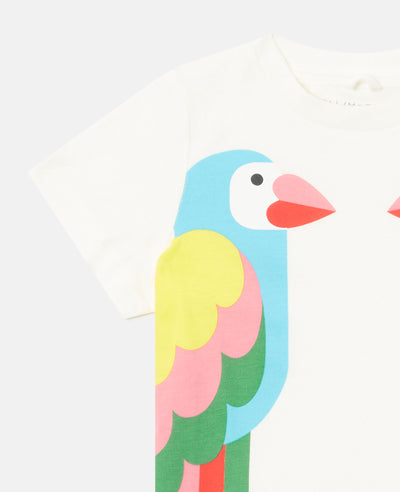 Stella McCartney Kids - Double Parrot Print T-Shirt